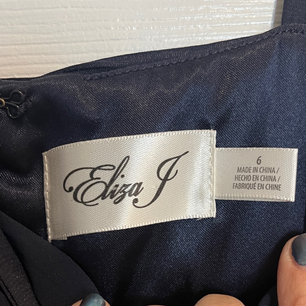Eliza J Navy Maxi Dress - Picture 2 of 5